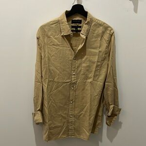 Banana Republic Tan Button Up